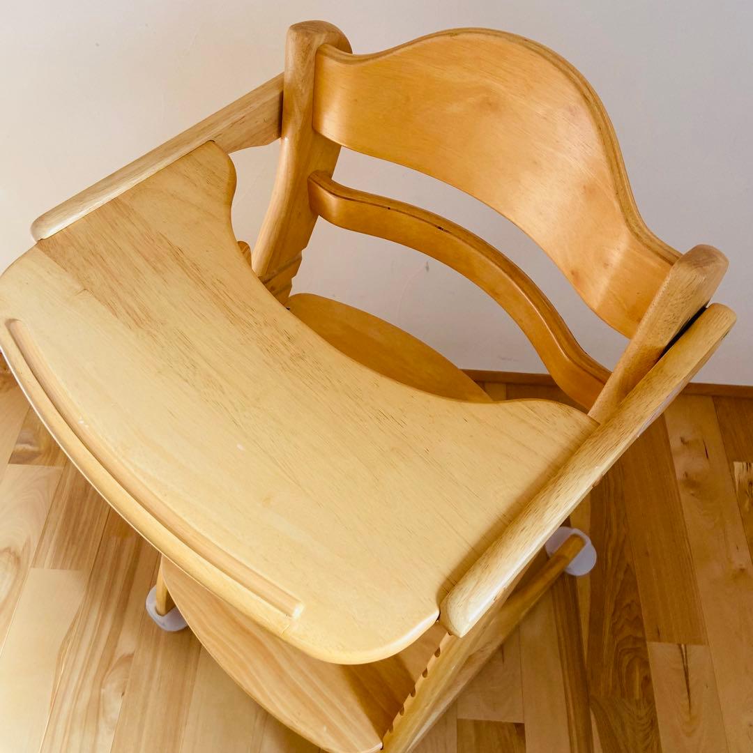 極美品 大和屋 ヤマトヤ すくすく スリムフィット チェア テーブル＆ガード付