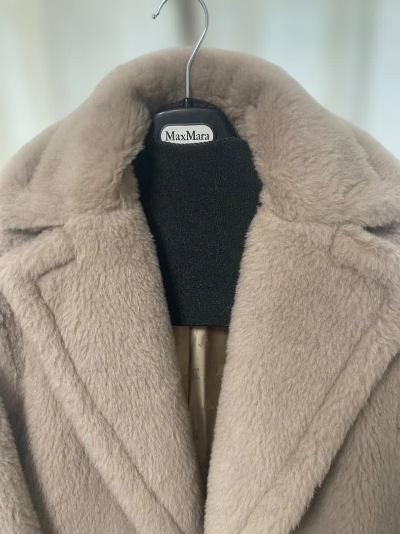 マックスマーラ テディベアショートコート OLGA サンド サイズXS