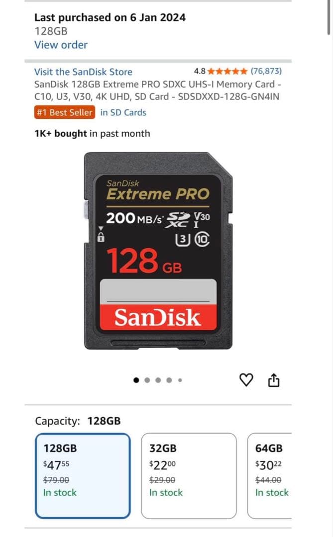 Canon EOS R10 ミラーレス一眼カメラ SDカード　128GB