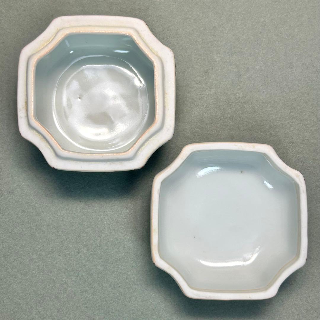 香合　4個セット　『押小路　青磁　呉須　祥瑞　交趾』　茶道具　茶道　共箱　工芸品