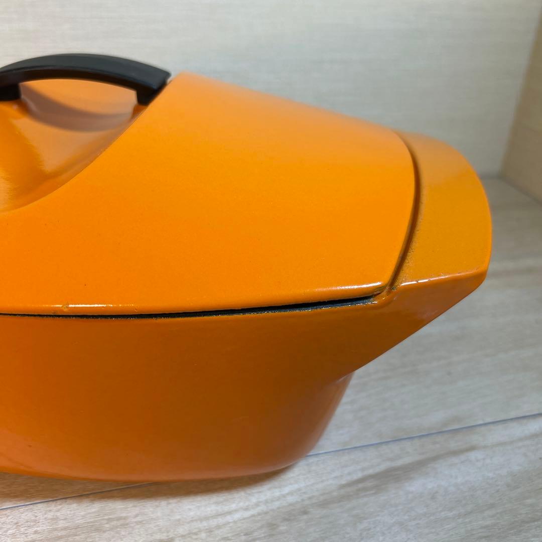 ルクルーゼ　コケル　復刻版　オレンジ　28cm 鍋　両手鍋