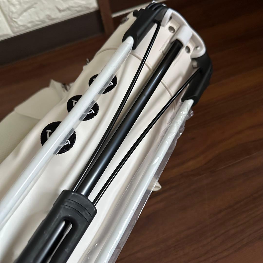 未使用 PEARLY GATES パーリーゲイツ セルフスタンドバッグ ホワイト