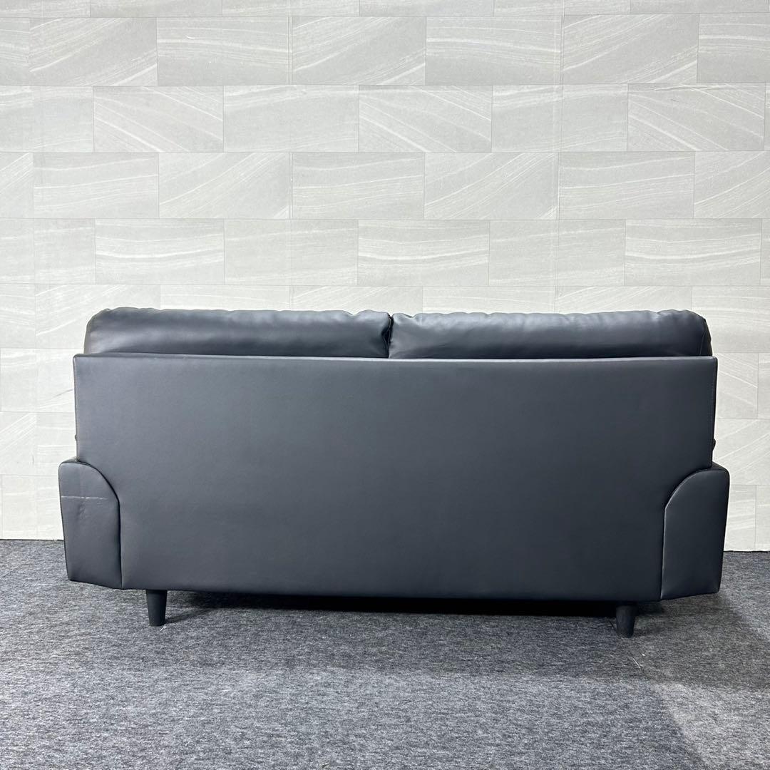 ニトリ 3人掛け ソファ 革張り キャッツ3 シンプル 家具 d5226