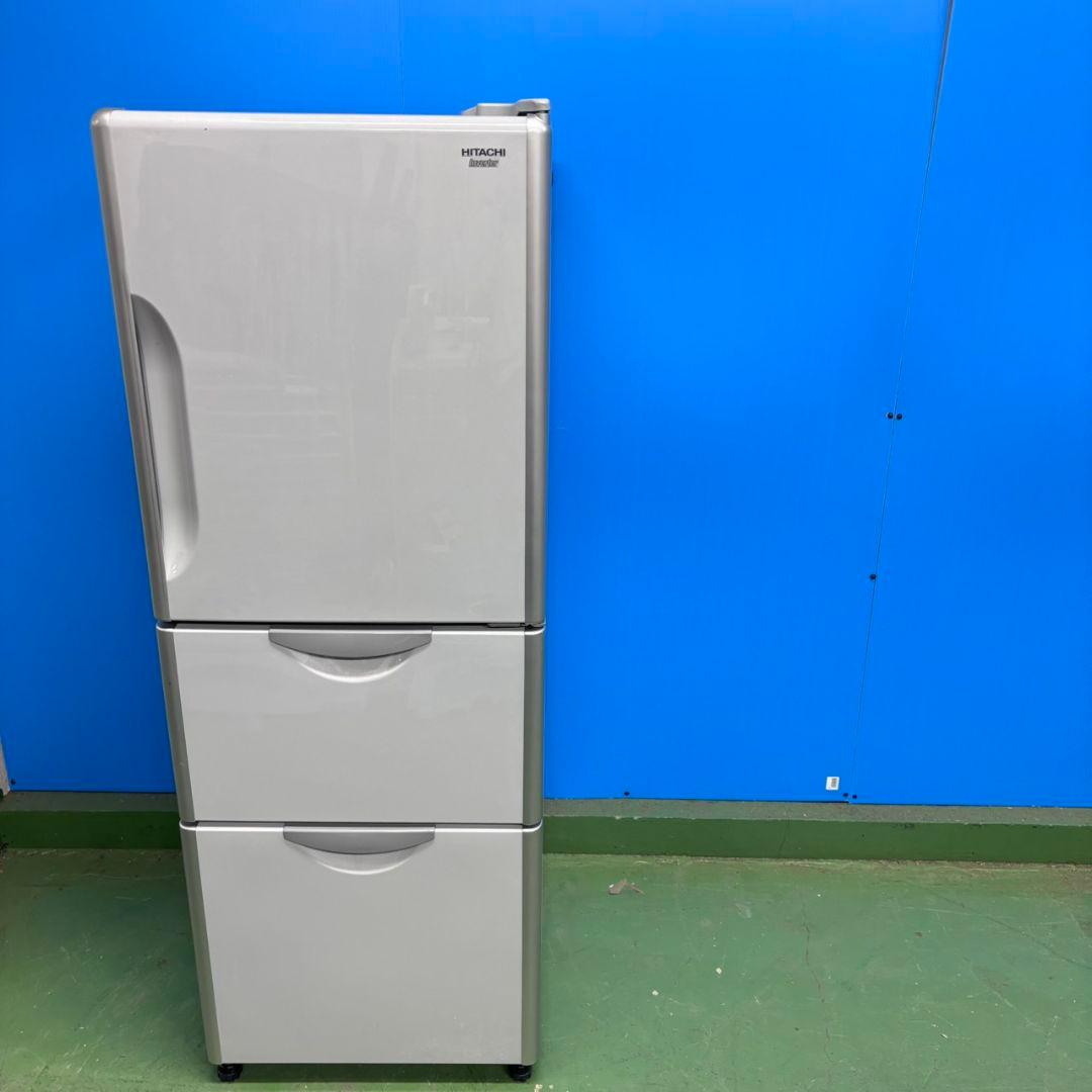 583 日立　大型冷蔵庫　スリム 200L強　自動製氷　右開き　1〜2人暮らし