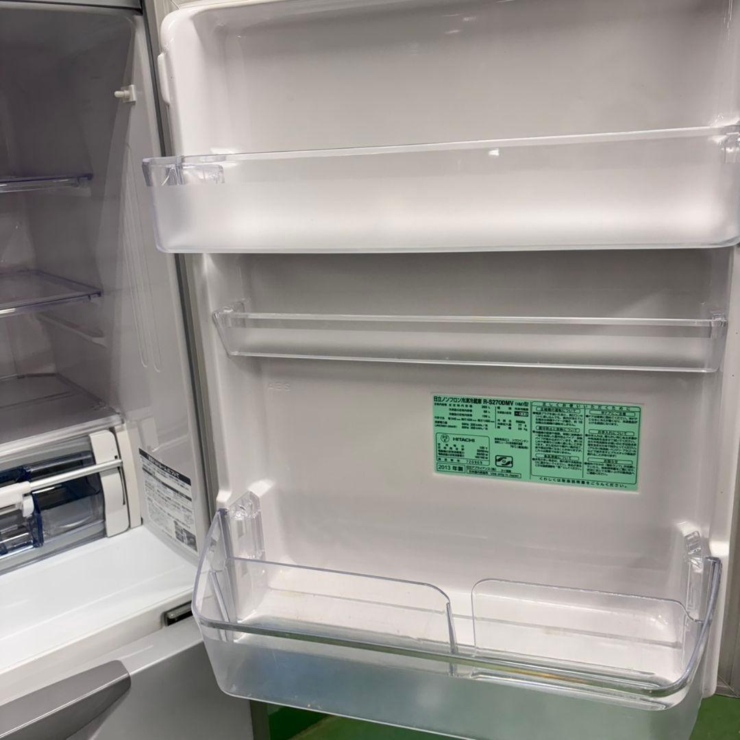 583 日立　大型冷蔵庫　スリム 200L強　自動製氷　右開き　1〜2人暮らし