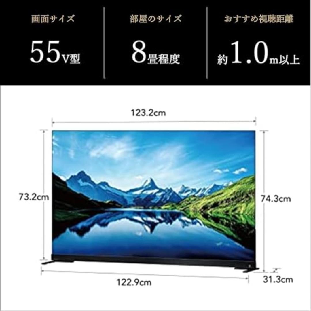 23年製 東芝REGZA 55V型 55X9900L 4K有機ELテレビ