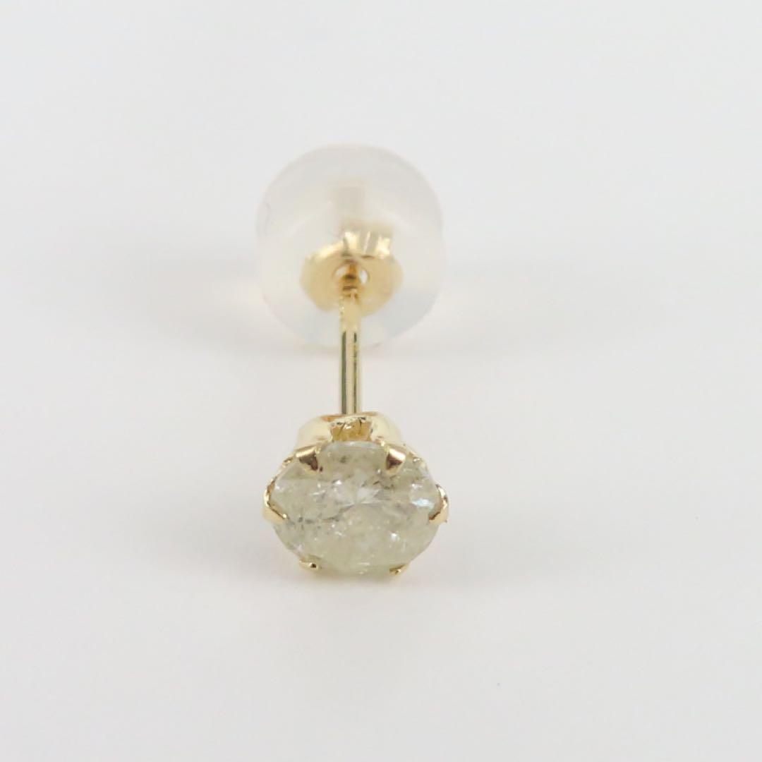 武*ち様 K18YG ダイヤモンド0.3ct 片耳ピアス　一粒ピアス　新品　レア