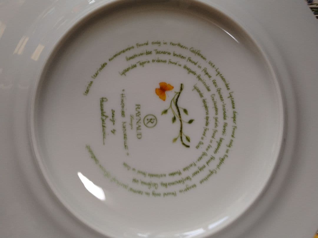 【レア】未使用のレイノー・リモージュの「ヒストリー ナチュール」シリーズのお皿