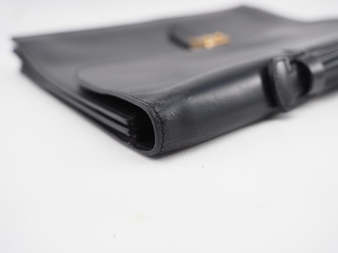 セール HERMES エルメス サックアデペッシュ38 カーフスキン ブラック