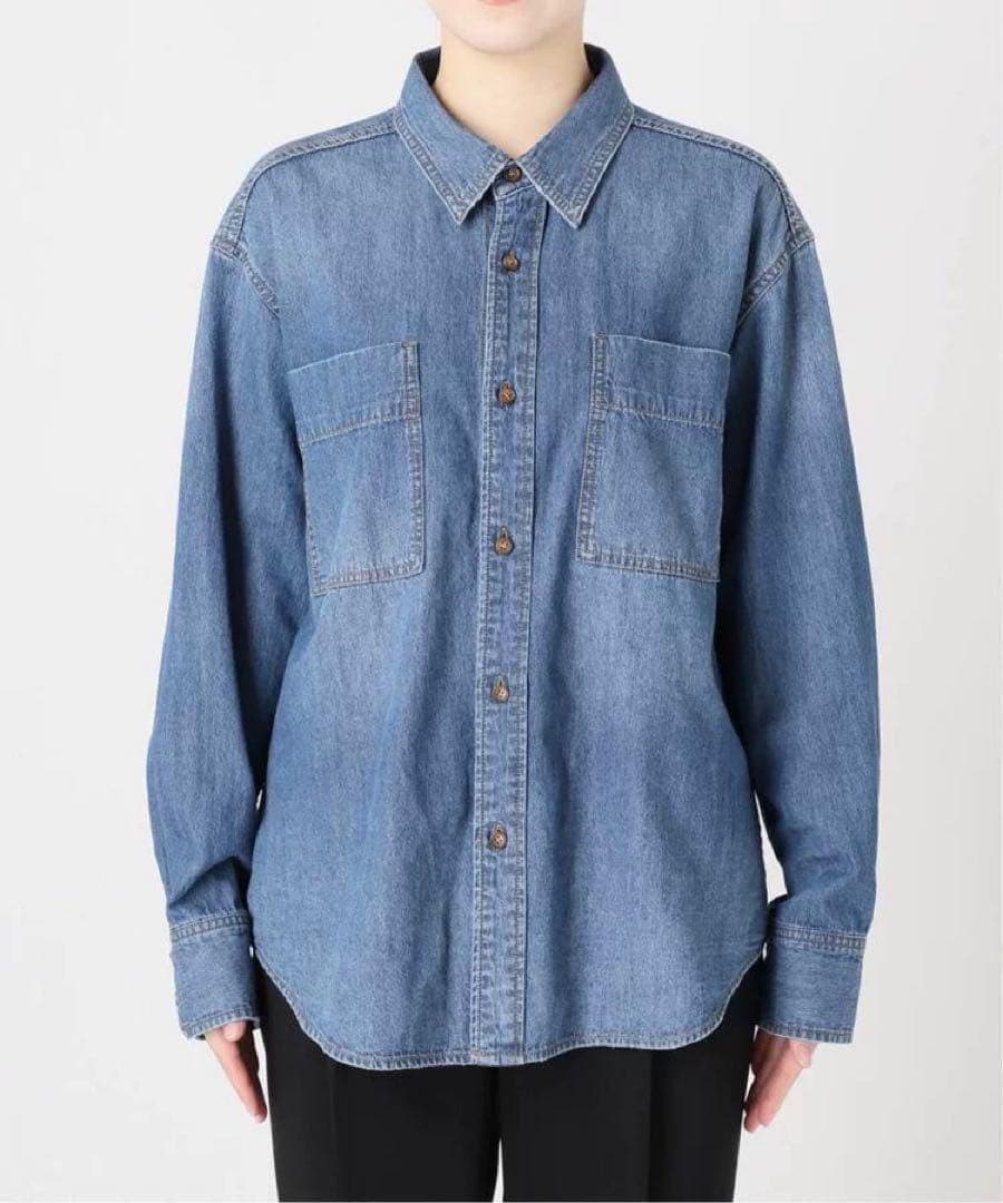 ささみ 新品未使用タグ付きSpick & Spanライトオンスデニムシャツ