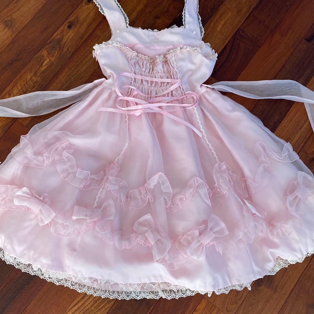 公*o様 Angelic Pretty ピンク シフォン リボンワンピース
