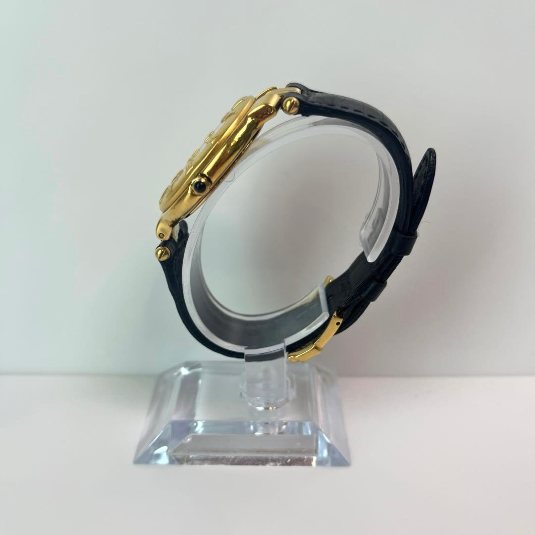 [美品]FENDI 900G オールゴールド レザーベルト 腕時計 希少品Y2K