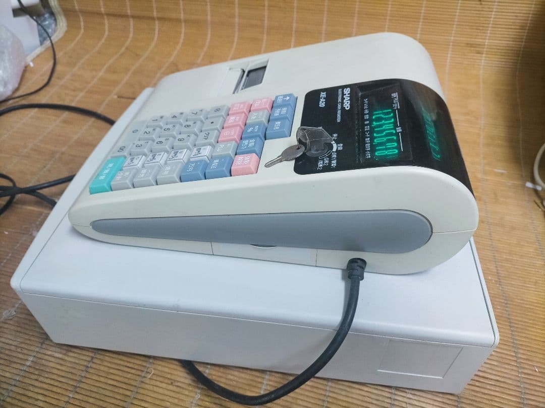 シャープレジスター　XE-A20　店名設定無料ロゴ可能機種　148707