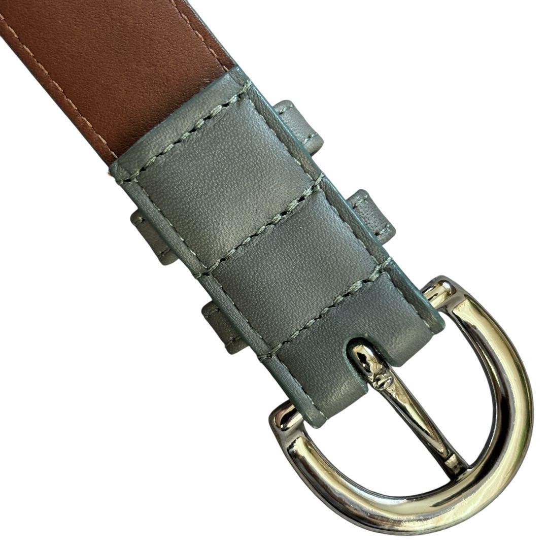 【希少】オールドコーチ グラブタンレザー ベルト グリーン USA製 8504