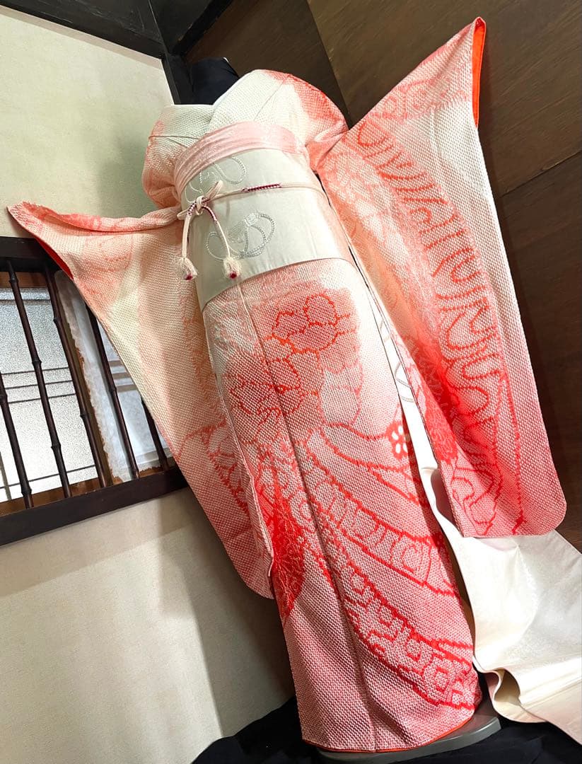 振袖 フルセット6点サイズM〜Ｌ豪華総絞りやまと正絹