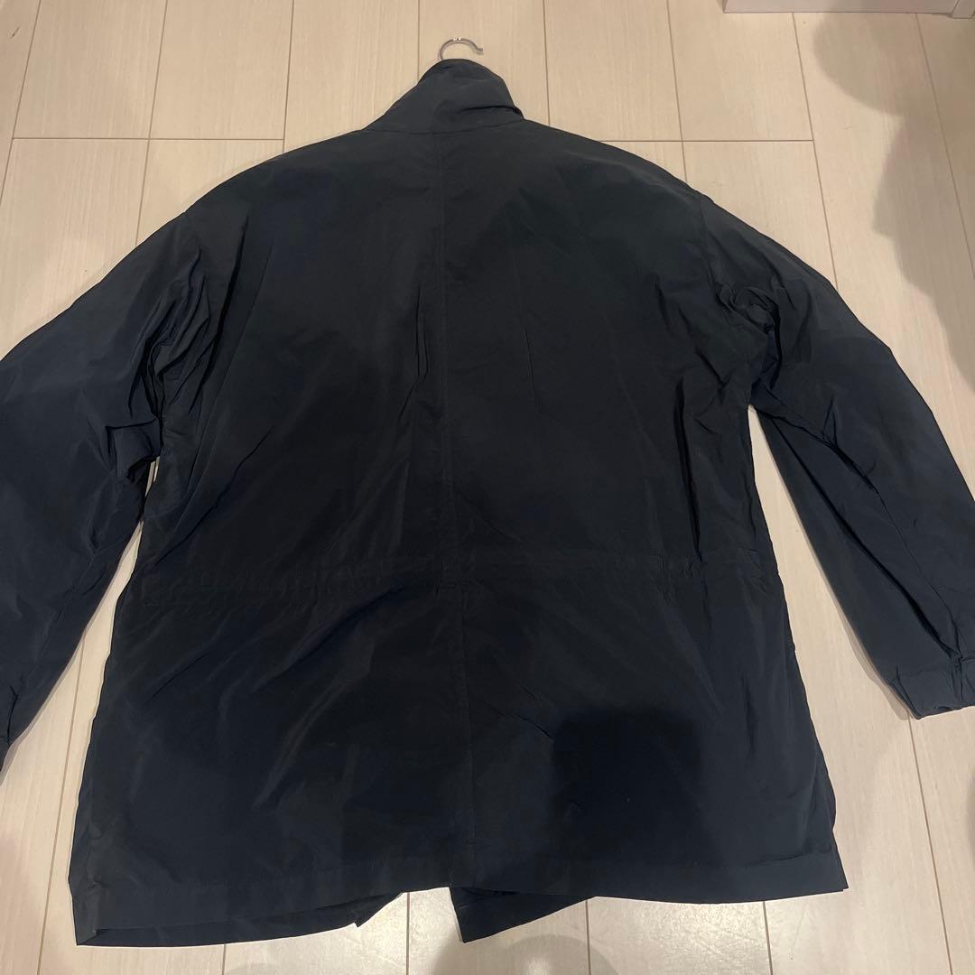 【ATON】AIR VENTILE ショートモッズコート グレー　04