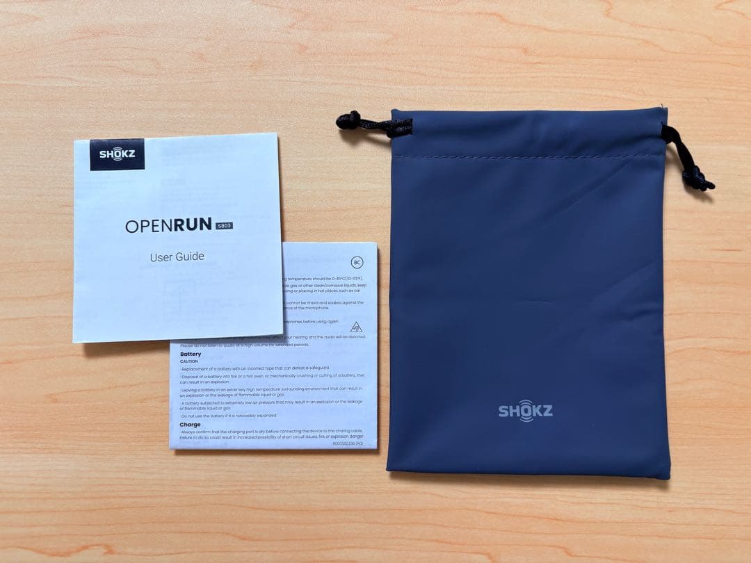 こ*う様 Shokz OPENRUN 骨伝導 S803 黒 ワイヤレスイヤホン