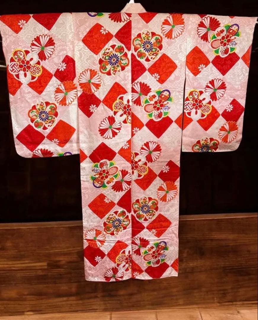 アンティーク　女の子　子供着物　七五三　アンティーク着物