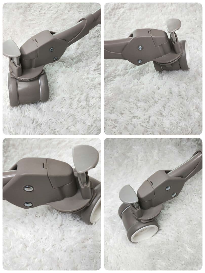 美品✨️ユラリズム　オート AC Aprica ハイローベッド&チェア 白グレー