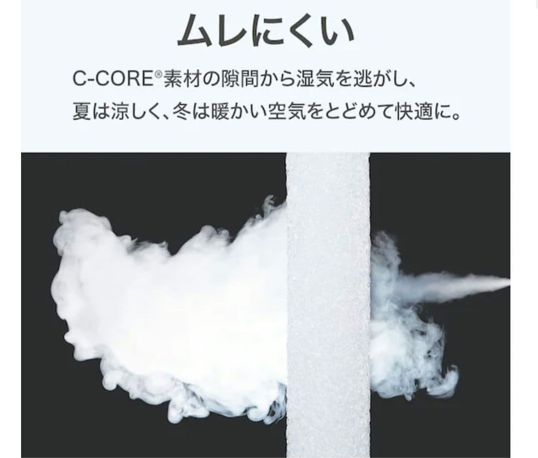 通気性の良い高反発ダブルマットレス(Nスリープ プラスエア NF004)