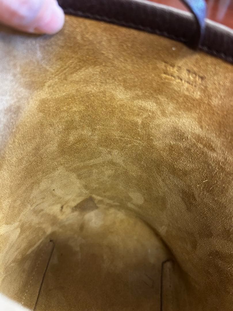 THE ROW ダークブラウン レザーショルダーバッグ