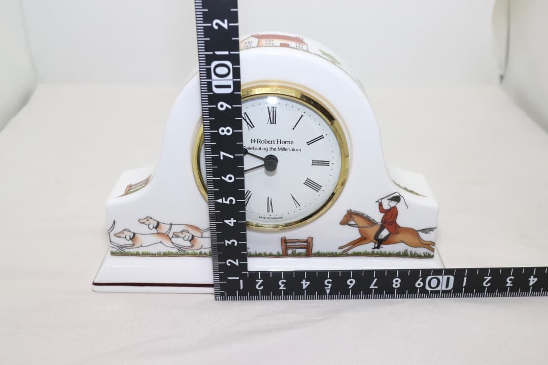 希少  ウエッジウッド ハンティングシーン 置き時計