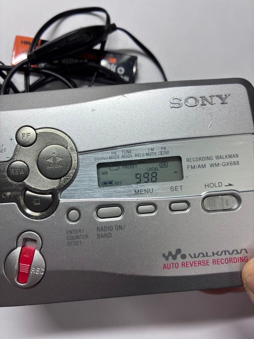 SONY WALKMAN カセットプレーヤー、WM-GX688、動作品