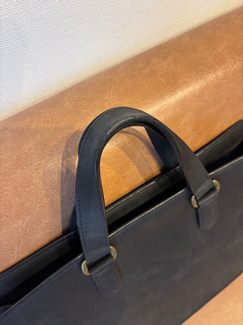 【極美品】定価11.6万 ココマイスター ビジネスバッグ ナポレオンカーフ 黒