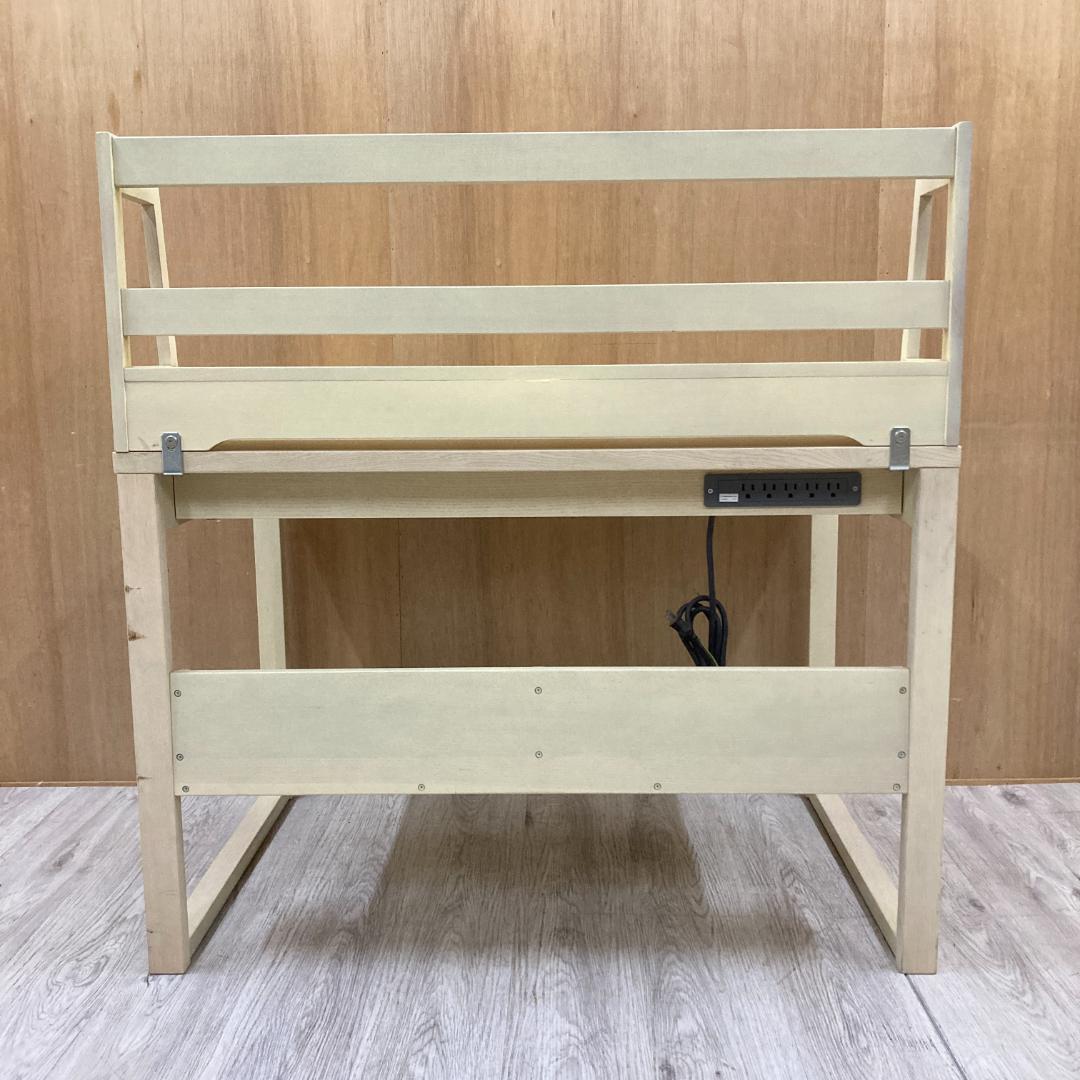 【飛騨産業】キツツキ　学習机　デスク　ブックシェルフ付き