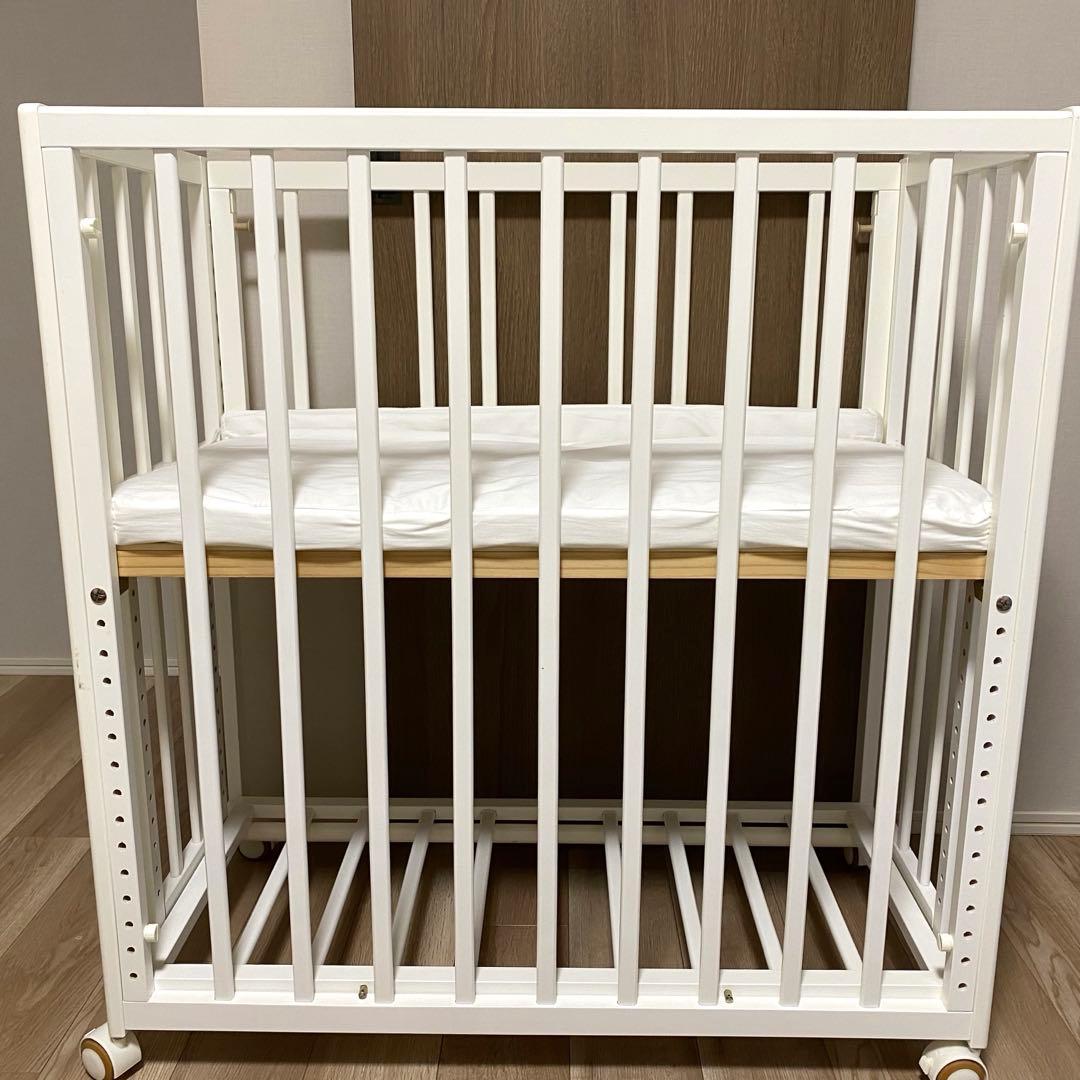 そいねーる　プラスロング　ホワイト　ベビーベッド