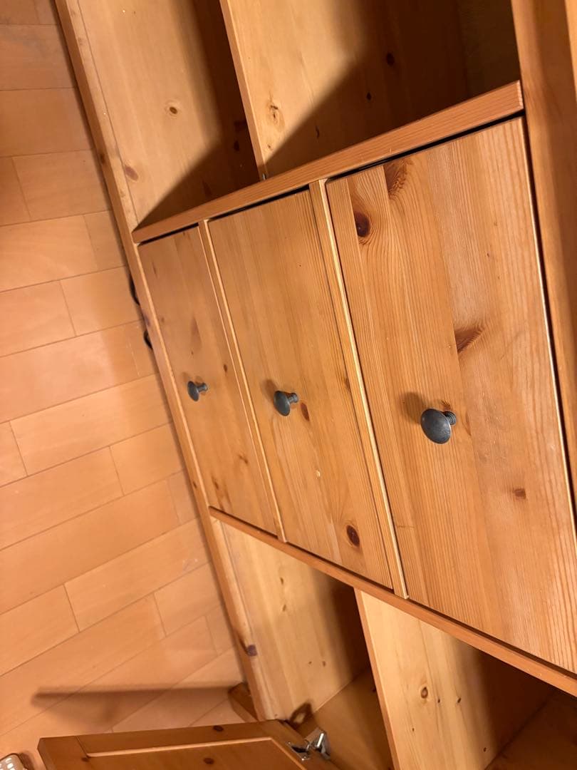 ナチュラルウッド 食器棚 引き出し付き