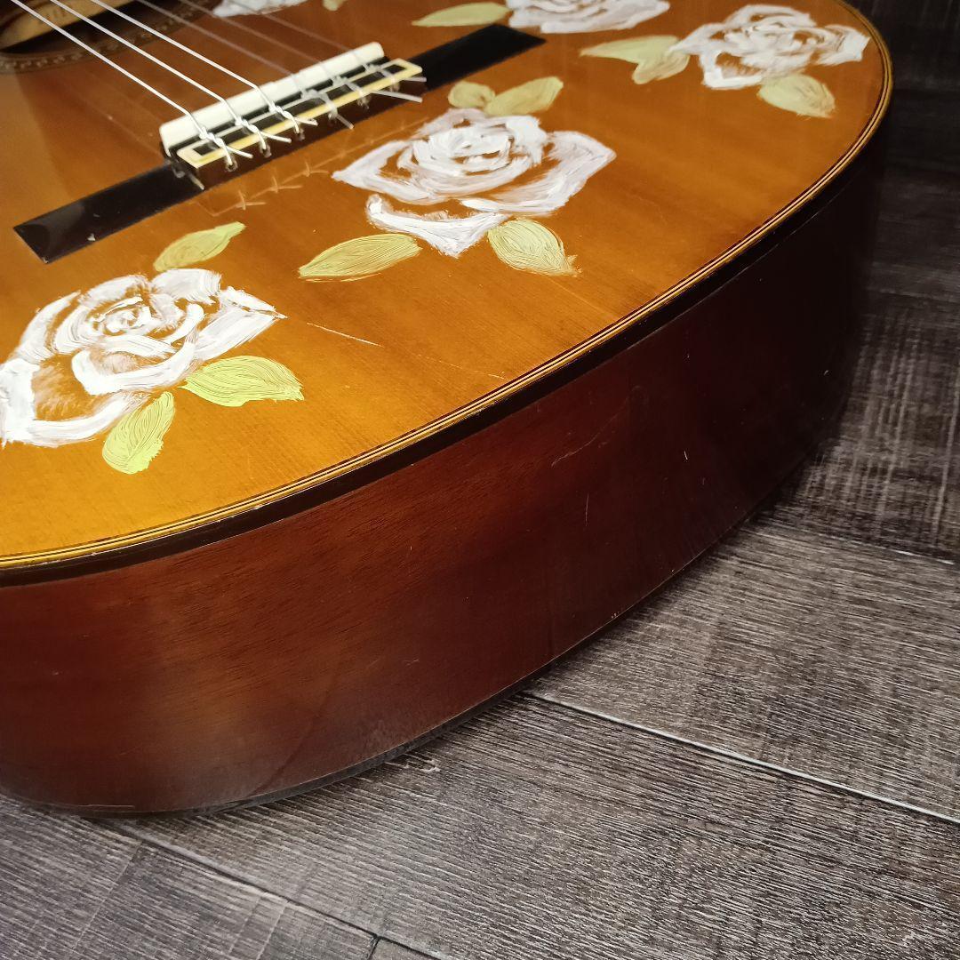 おしゃれペイント 花柄 軽量 女性向け クラシックギター YAMAHA