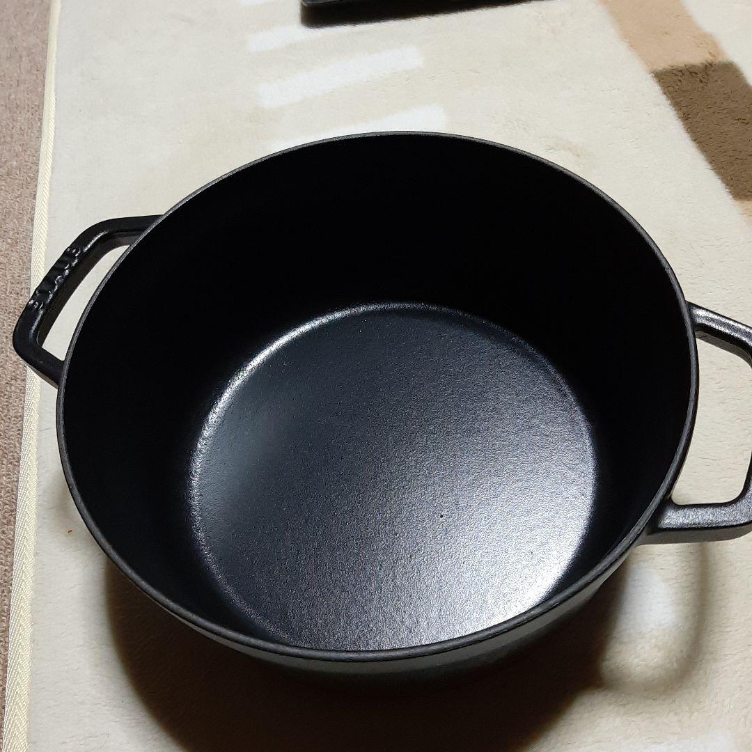 ストウブ ココット ラウンド 24cm 黒