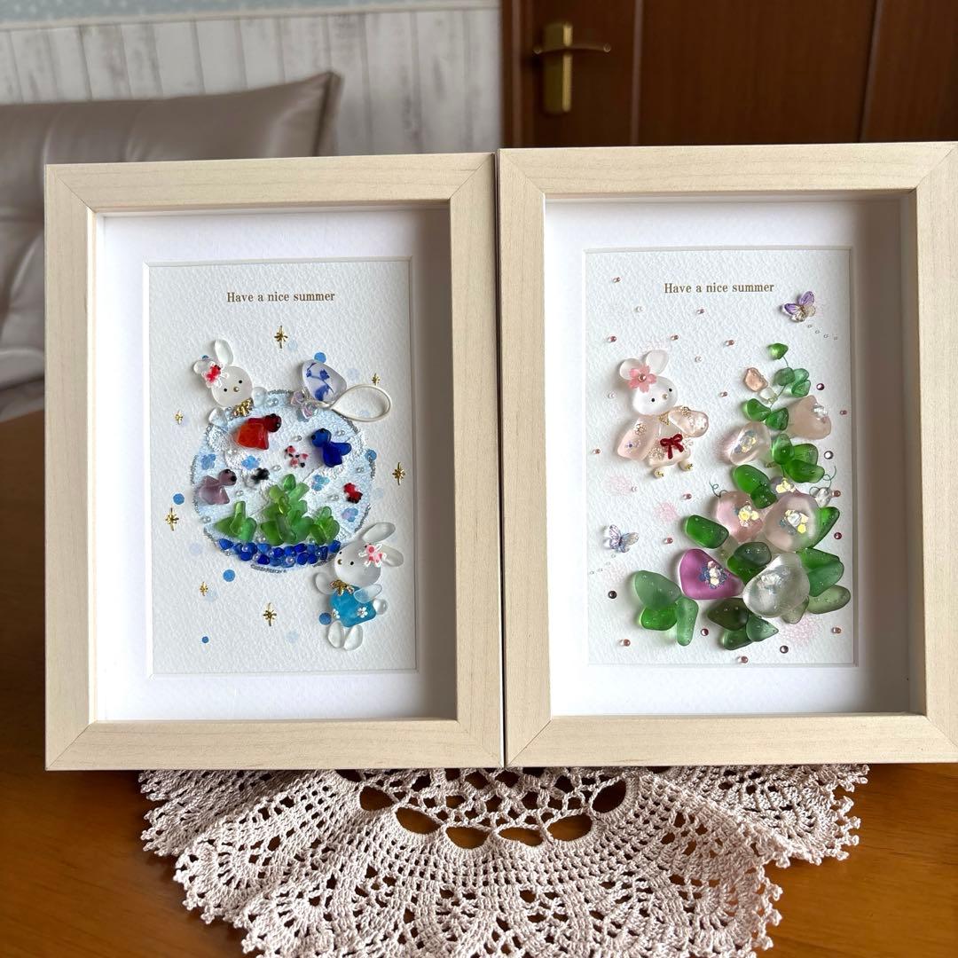 シーグラスアート