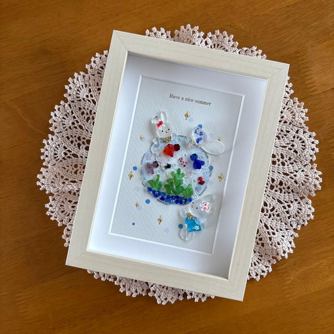 シーグラスアート