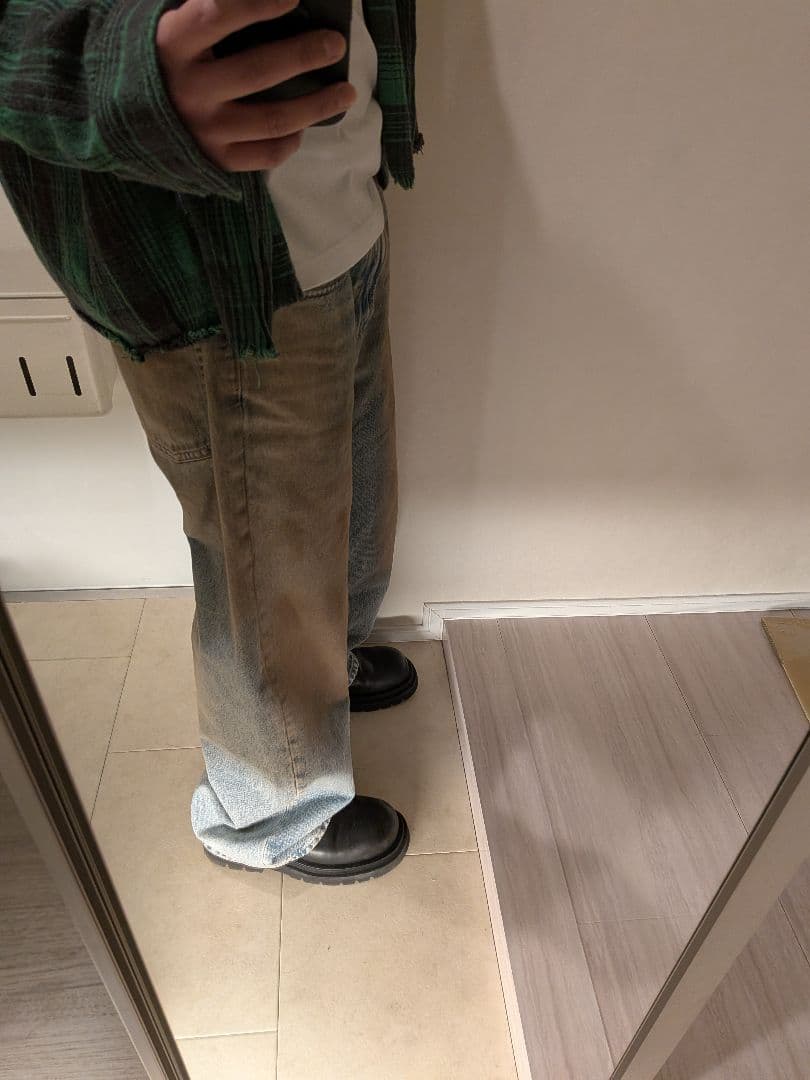 ZARA ヴィンテージ加工バギーフィットジーンズ EUR40 アクネ