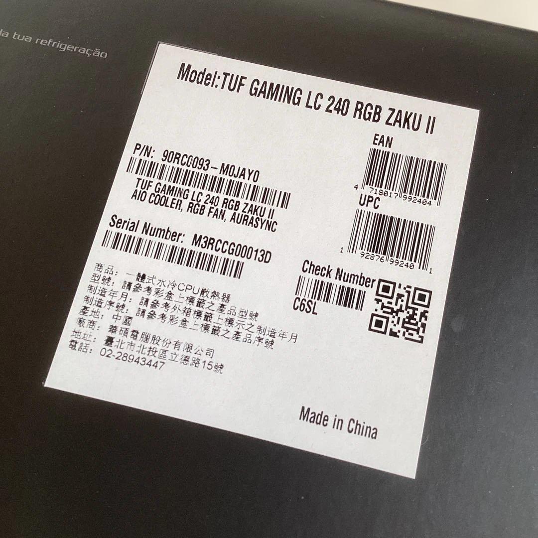 j*4様 ガンダムZAKU II TUF GAMING LC240RGB水冷CP