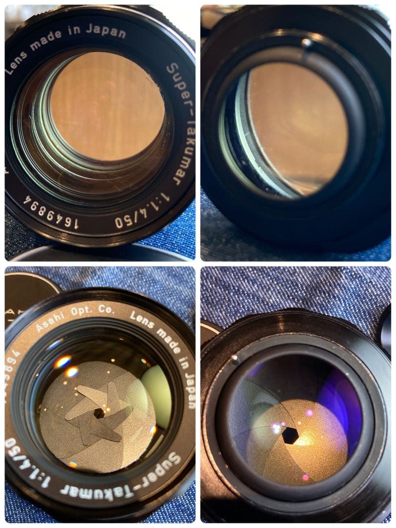 ★pentax sp +タクマーf1.4★完動＊美品＊初期保証＊リザード本革外装