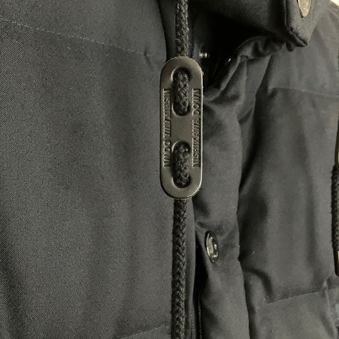 nano universe☓西川ダウン ダウンジャケット ブラック Sサイズ