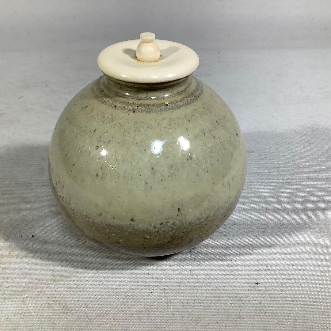 唐津焼　茶入　井上東也　茶道具　送料無料