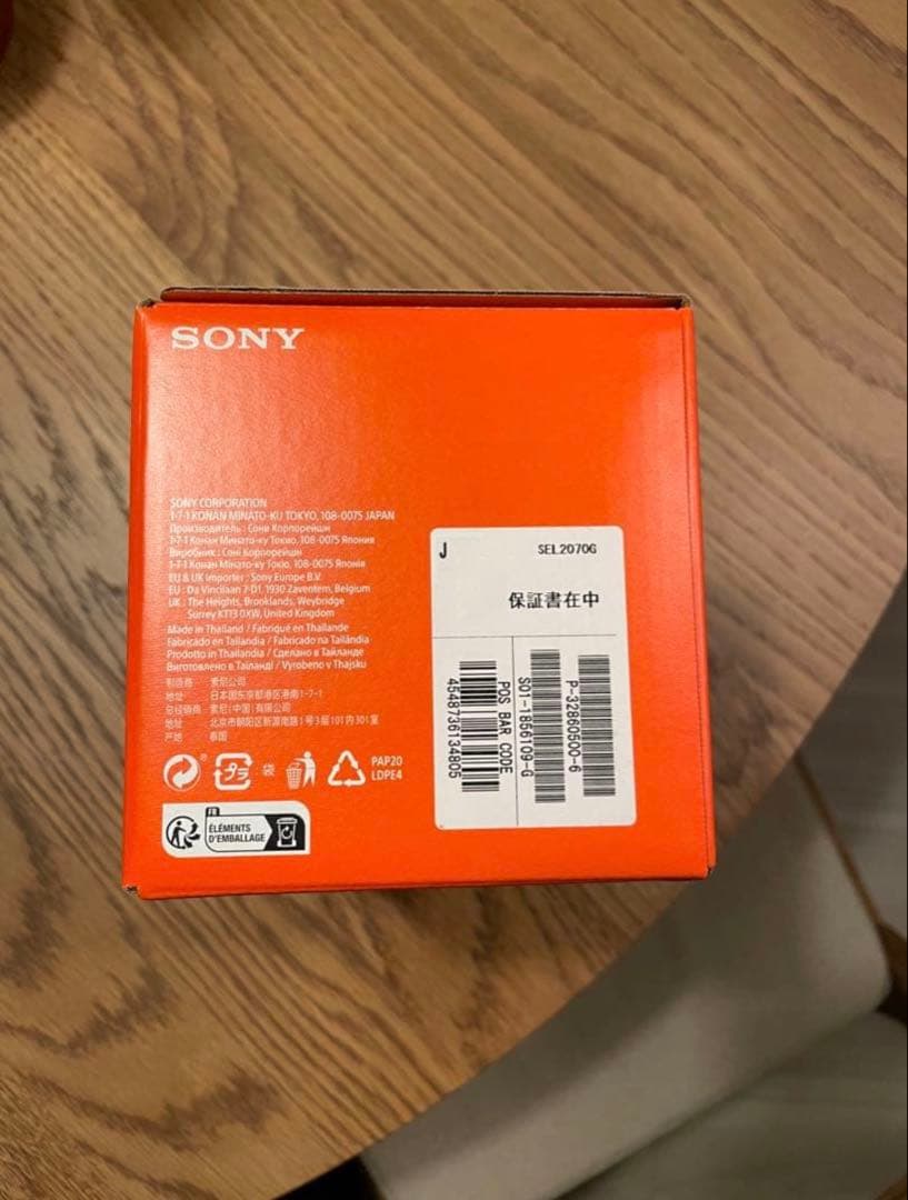 レンズ(ズーム) sony FE20-70mm F4G