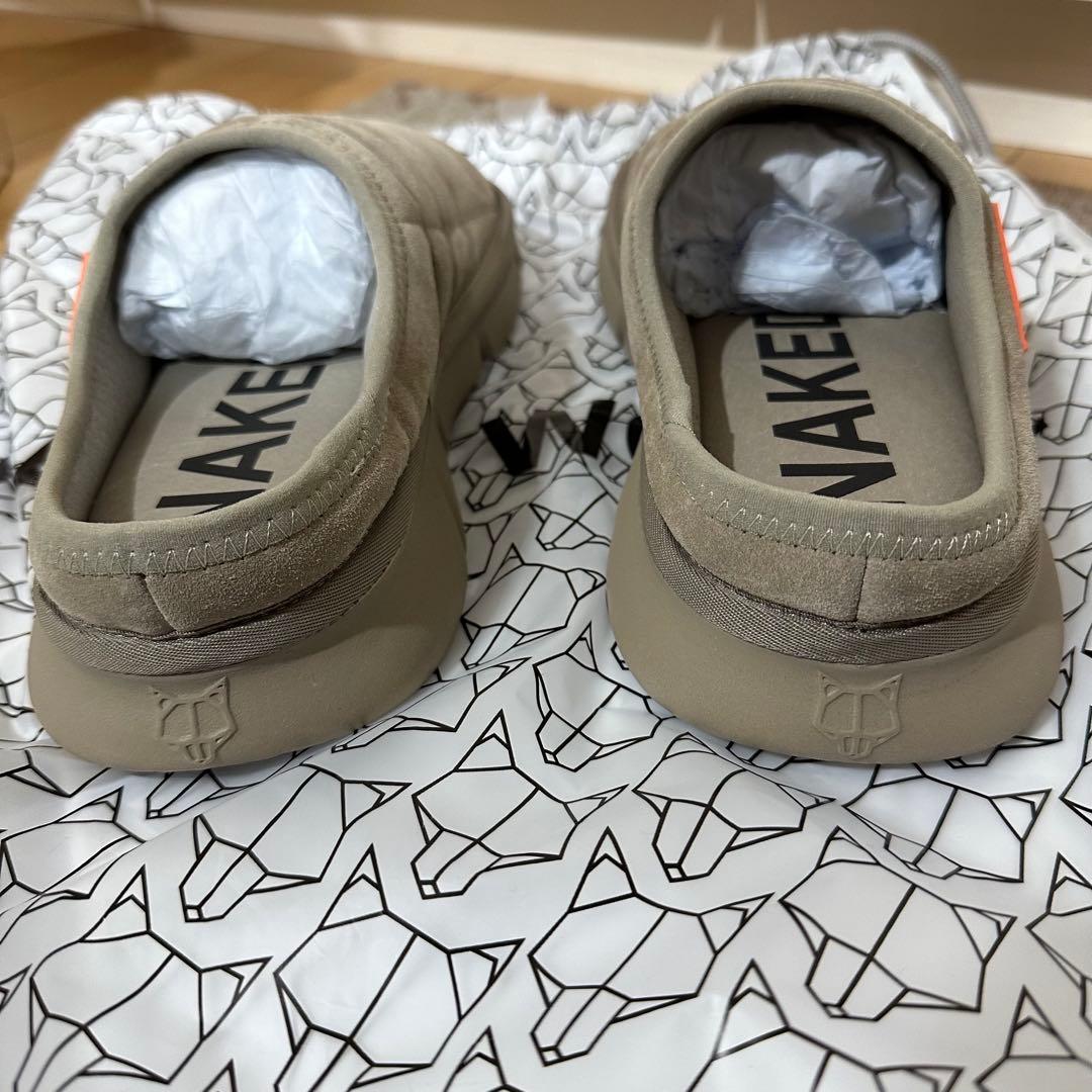 【EU40・他サイズ有】NAKED WOLFE 厚底サボサンダル 本革スエード