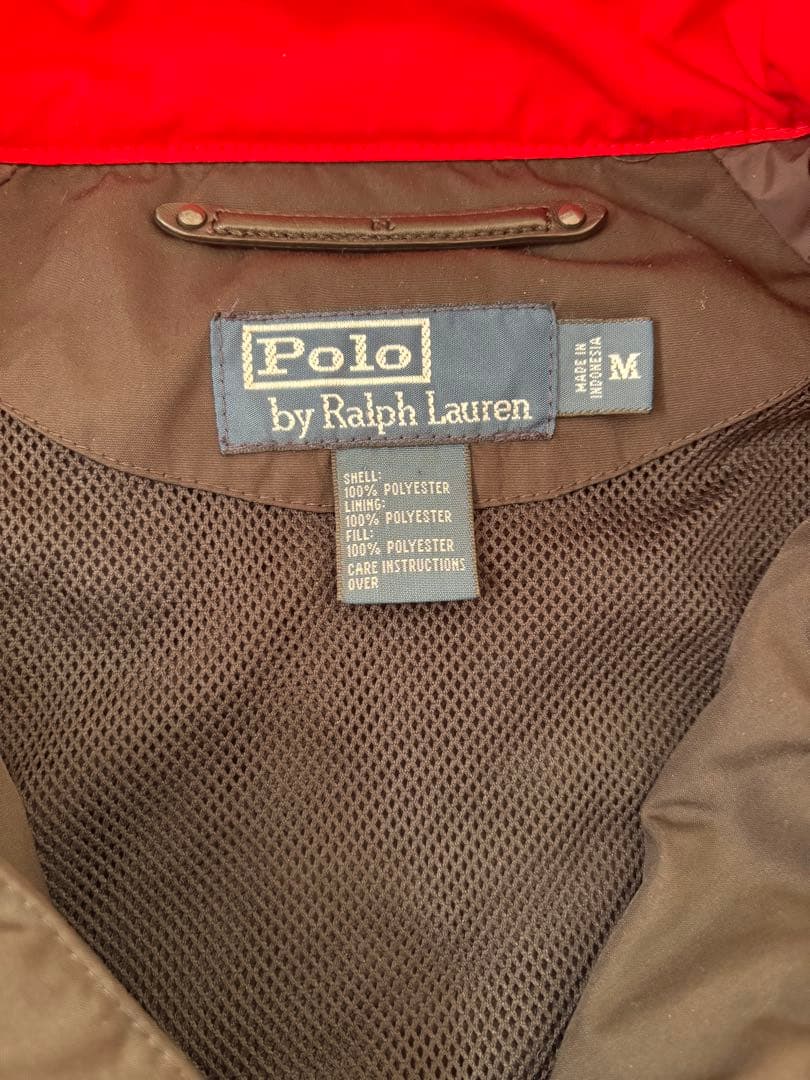 Polo by Ralph Lauren ブラックナイロンジャケットbigロゴM