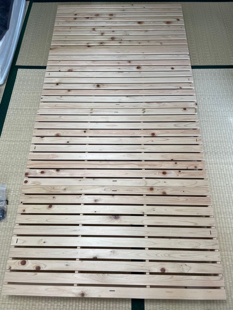 【送料込み】②国産ひのき　パレットベッド Sサイズ 耐荷重500kg