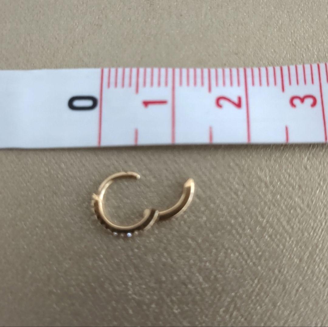 ととろ①　ポンテヴェキオ　K18YGダイヤモンドピアス