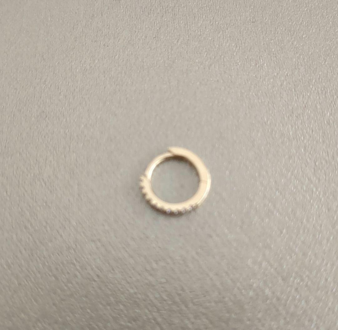 ととろ①　ポンテヴェキオ　K18YGダイヤモンドピアス