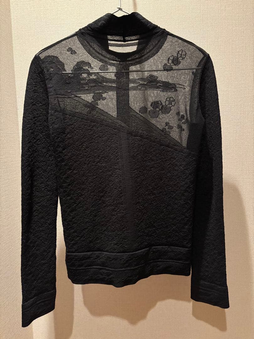 Mame Kurogouchi マメクロゴウチ　シアー　ニットブラウス