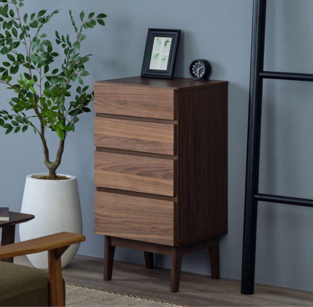 チェスト キャビネット 脚付き リビングボード 幅45 天然木 ②