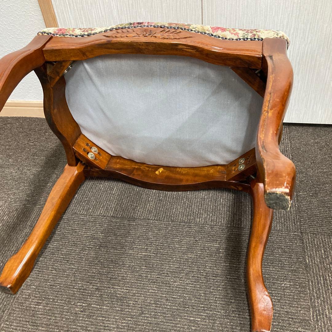 アンティーク調 ローチェア