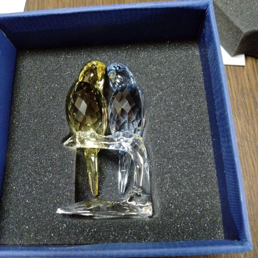 Swarovski 二羽の鳥のクリスタルフィギュア　高さ９cm